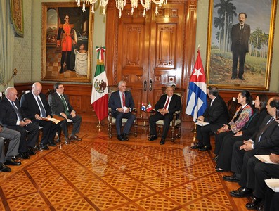 Visita oficial del Presidente de la República de Cuba a México