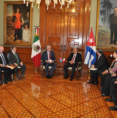 Visita oficial del Presidente de la República de Cuba a México