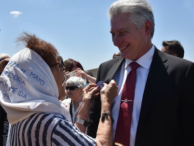Visita Díaz-Canel a la Argentina