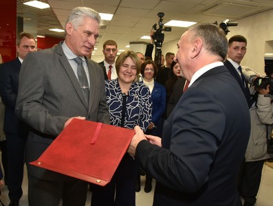El presidente de la República de Cuba Miguel Díaz-Canel Bermúdez realiza visita oficial a Belarús