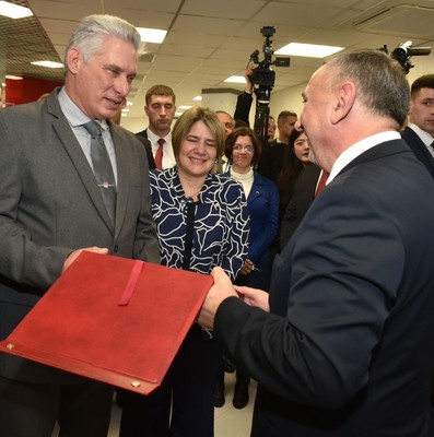 El presidente de la República de Cuba Miguel Díaz-Canel Bermúdez realiza visita oficial a Belarús