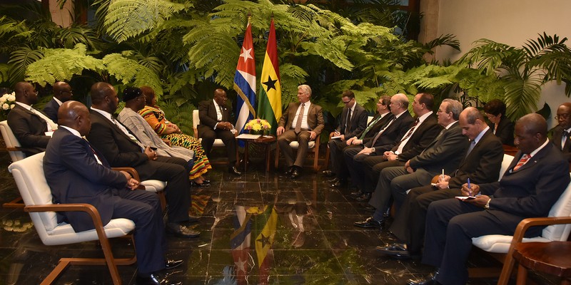 Recibimiento Oficial al Presidente de Ghana