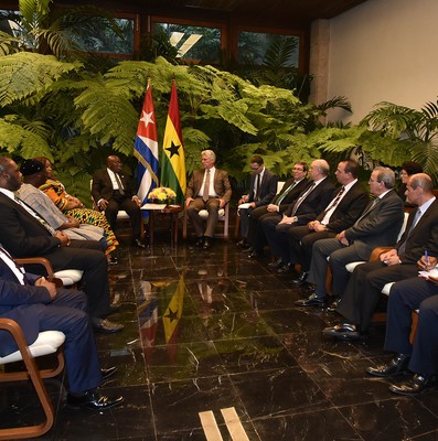 Recibimiento Oficial al Presidente de Ghana