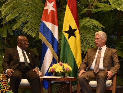 Recibimiento Oficial al Presidente de Ghana