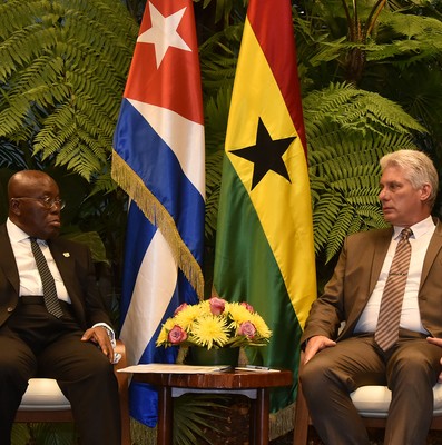 Recibimiento Oficial al Presidente de Ghana