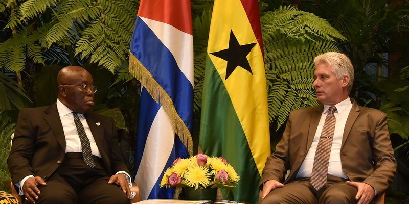 Recibimiento Oficial al Presidente de Ghana