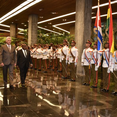 Recibimiento Oficial al Presidente de Ghana
