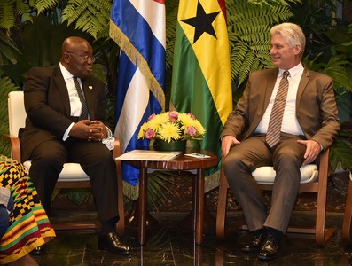 Recibimiento Oficial al Presidente de Ghana