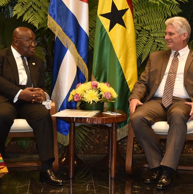 Recibimiento Oficial al Presidente de Ghana