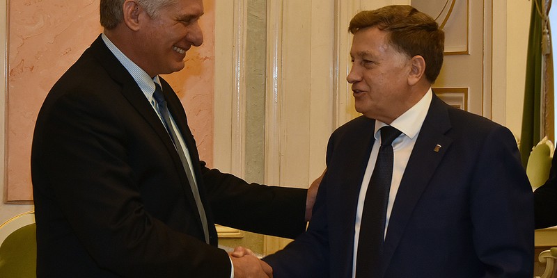 Visita de Trabajo de Díaz-Canel a San Petersburgo, Rusia