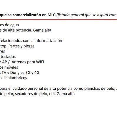 Elemento de interés sobre nuevas medidas económicas informadas en Mesa Redonda del 15 de Octubre de 2019