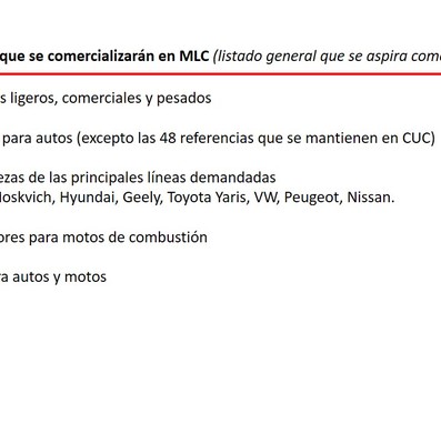 Elemento de interés sobre nuevas medidas económicas informadas en Mesa Redonda del 15 de Octubre de 2019