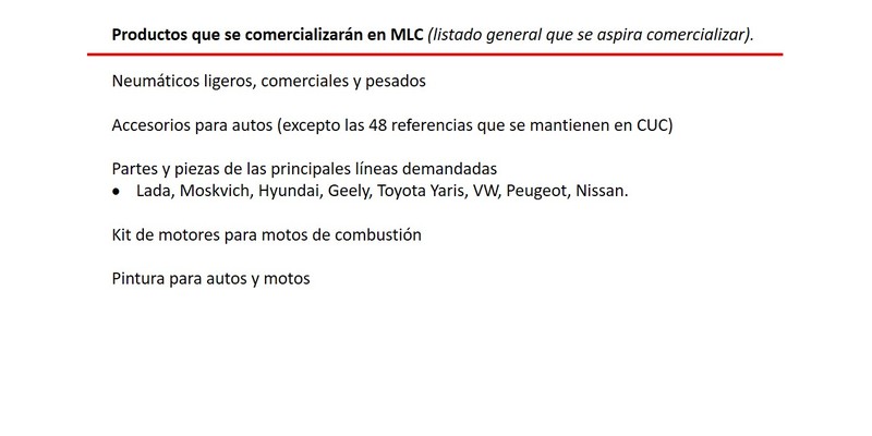 Elemento de interés sobre nuevas medidas económicas informadas en Mesa Redonda del 15 de Octubre de 2019