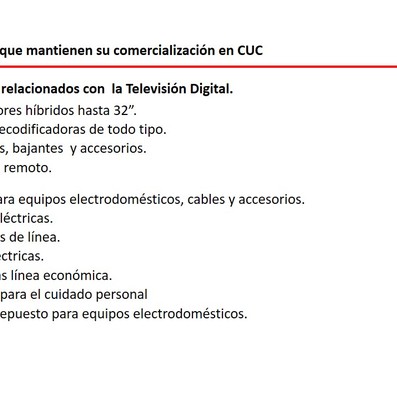 Elemento de interés sobre nuevas medidas económicas informadas en Mesa Redonda del 15 de Octubre de 2019