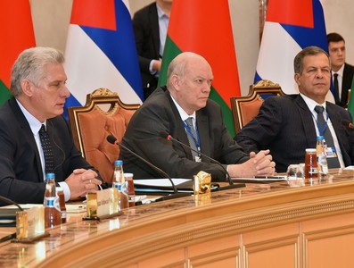 El presidente de la República de Cuba Miguel Díaz-Canel Bermúdez realiza visita oficial a Belarús