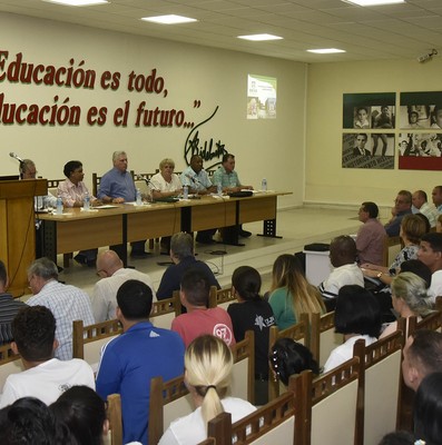 Visita del Consejo de Ministros encabezada por Díaz-Canel a Ciego de Avila